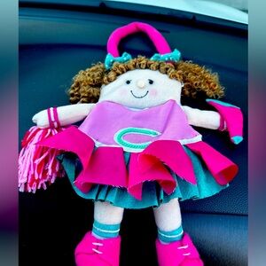 Colorful Cheerleader Doll coin purse